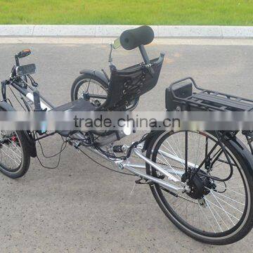 250w Foldable Suspension Electric Recumbent Trike photo-4
