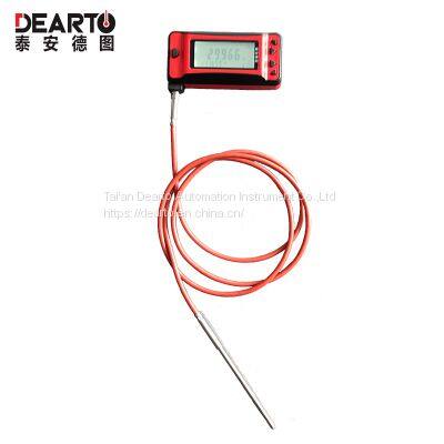 Customizable flexible wire Pt100 sensor probe digital thermometer with wireless data transmission