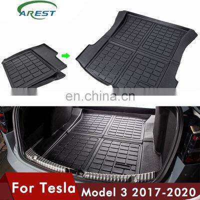 Carest Model3 Trunk Mats Customized Car Rear Trunk Storage Mat Cargo Tray Trunk Waterproof Protective Pads Mat For Tesla Model 3