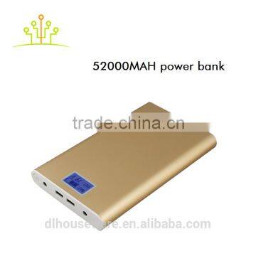 2016 new 50000Mha powerful aluminium alloy plate portable multifunctional for camera Ipad car laptop mobile power bank