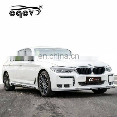 Plastic good fitment WD body kit for BMW 5 series G30 38 front rear bumper side skirts led light