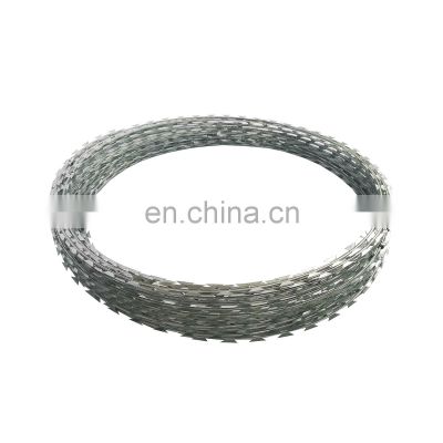 Good price concertina hot dipped galvanized razor barbed wire for safety