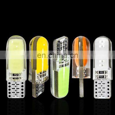 T10 COB LED Silica Gel Waterproof Wedge Light  Silicone Car Reading Dome Lamp Auto Parking Bulbs 12V