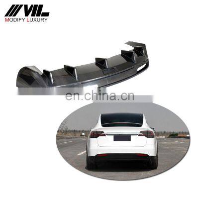 Carbon Fiber Rear Diffuser for Tesla Model X 75D 90D P90D 100D P100D 16-18