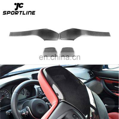 Carbon Fiber F82 M4 Coupe Car Seat Back Cover for BMW F80 M3 Sedan 2014-2019