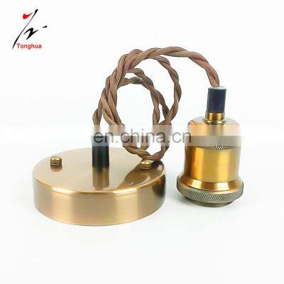 Винтажный металлический латунный потолочный розетник Эдисона для DIY - комплекта лампы photo-4