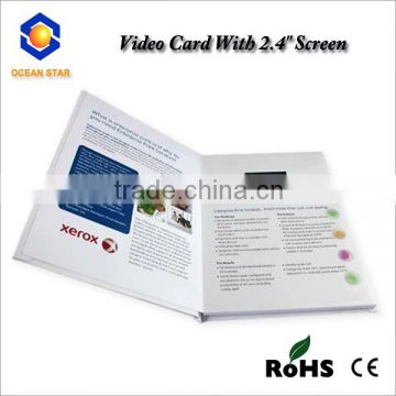 4.3" Gift greeting cards with video/LCD video brochure/LCD Business greeting card