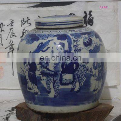 Chinese Antique Ceramic Art Hand Painted Jar For Collection