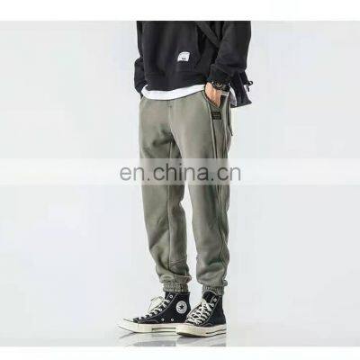 Custom Made Fashion  Mens Overalls Elastic Waist Jogger  for Men 100% Cotton Casual OEM Service