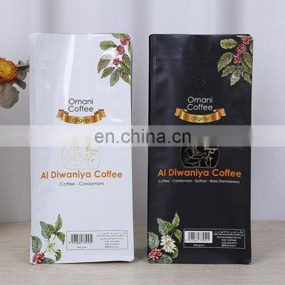 wholesale custom aluminum foil stand up pouch coffee packaging bags