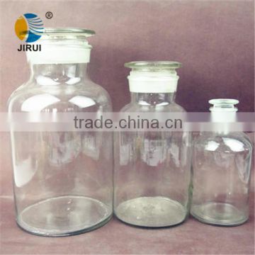 2500ml& 5000ml & 7000ml big clear reagent glass bottle with gass lid