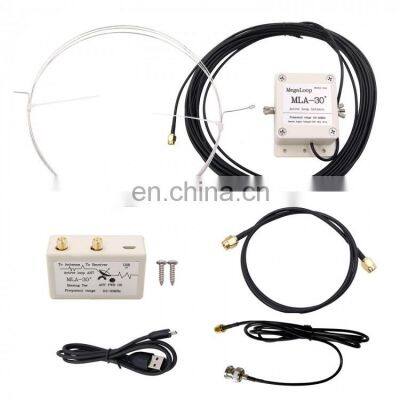 MLA-30+ Shortwave 100KHz-30MHz Active Loop Antenna with 1.2M Adapter Cable For TECSUN S2000