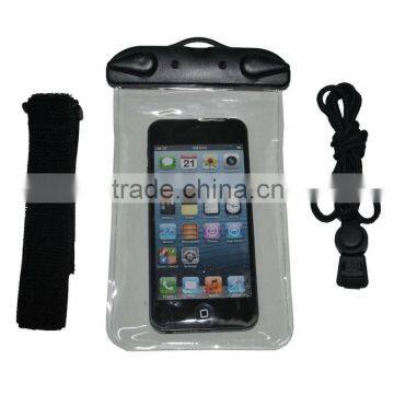 For iPhone5 clear waterproof bag dive into water 10m