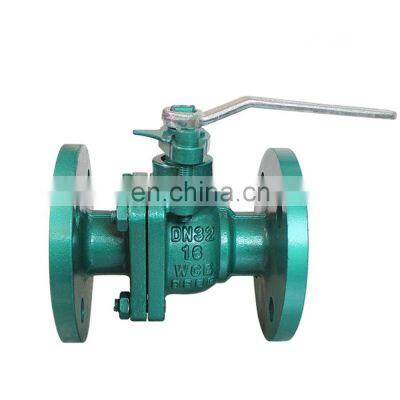 COVNA DN150 6 inch 2 Way Double Flange Type Cast Steel Lever Operated Ball Valve upvc/brass/stainless