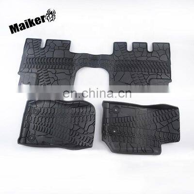 TPV Foot Mat for Jeep Wrangler JK 07+ 4x4 Accessories Maiker Manufacturer 3D Floor Mat