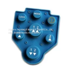 Debossed Pantone Color Elastomer Silicone Rubber Keyboard