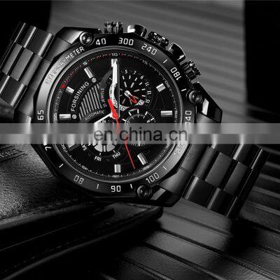 Forsining 6910 24 Hours Mechanical Men Watches Water Proof Luxury Automatic Chronograph Watch photo-5