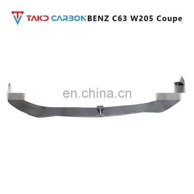 Auto Parts Front Bumper Lip Better Looking 100% Dry Carbon Fiber Material For BENZ C63 W205 Coupe