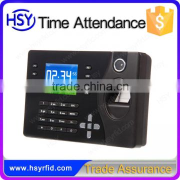 HSY-F81 plastic enclosure biometrics fingerprint reader time attendance machine