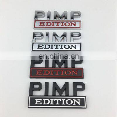 High Quality Custom Zinc Alloy Car Sticker Gelatin Sponge Car Emblem Badge