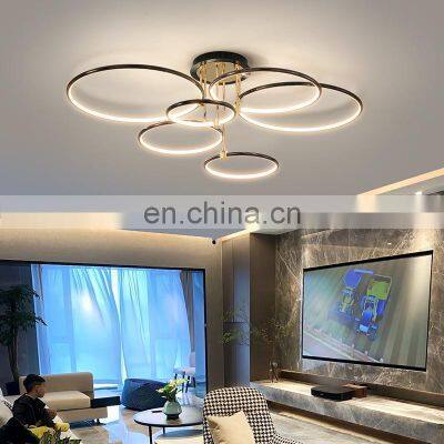 Gold White Modern LED Chandelier Lighting Decorative Ceiling Modern LED Lights For Living Room Bedroom