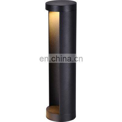 Outdoor Waterproof Pillar Light Post-shaped Landscape Lighting For Indoor Garden Courtyard Simple Modern Solar LED Lawn Lamp