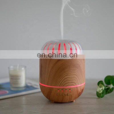 Hot Sale New Design  Home Rechargeable Ultrasonic Purifier Wooden humidifier