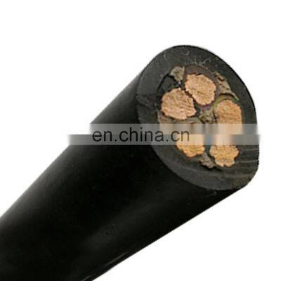 Flexible rubber coated power cable kabel 5x2.5 h05rn f 4 core cables