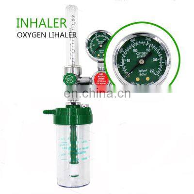 Oxygen adapter oxygen flow meter regulator with dual side scale