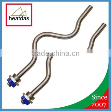 Ripple shaped electric heating rod for mold, plastic machine