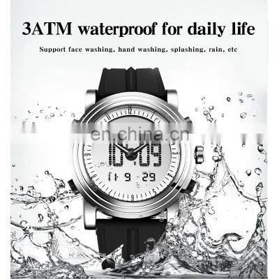Small Order 50PCS Factory Direct Men's Watch Chronograph Silicone Band Alarm Watches Man Sport Wristwatch photo-5
