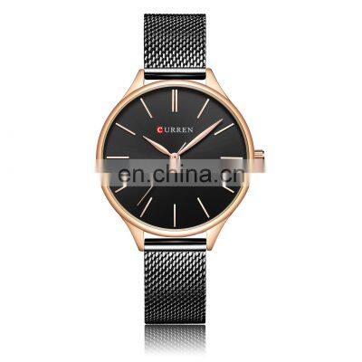 CURREN 2020 Hot Sale High Quality Simple Style Stainless Steel Back Watch Ladies Top Brand Low Price Watch