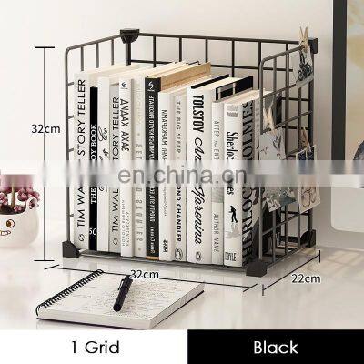Wholesale Book Shelf Modern Rack Children Bookshelves Kids Desktop Tabletop Iron Bookshelf photo-4