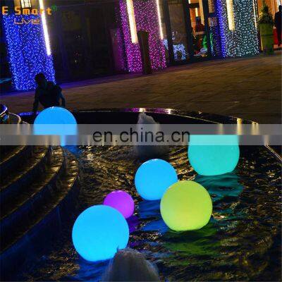 glowing juggling balls outdoor shopping mall beach villa decoration led garden ball globe sphere light lamp