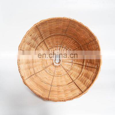 Traditional Natural Woven Light Lampshade Rattan Pendant Light Wicker Ceiling Light Decor Vietnam Cheap Wholesale photo-2