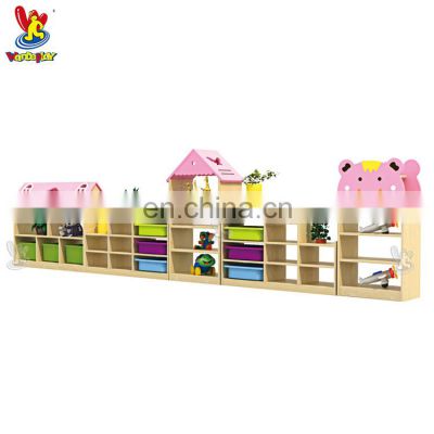 Wandeplay Children Indoor Wood Cabinets for Living Room