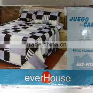 FANCY CUSTOM WHOLESALE CHEAP MICROFIBER BEDSHEET SET