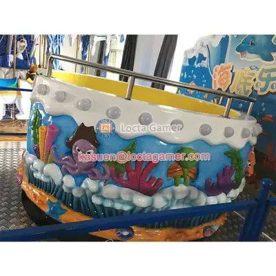Guangdong Zhongshan Tai Le Play Children Indoor and Outdoor Mechanical Rotating Disco Turntable Dance Jump Children Ride UFO Submarine Paradise photo-2