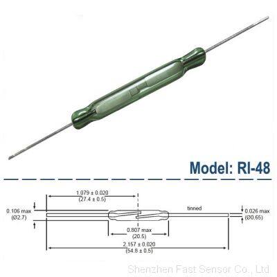 High Power 21mm Reed Switch RI-48/ORD229 For 220V Switch Circuit