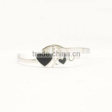 Fashion Love Heart Metal Bracelet Bangle