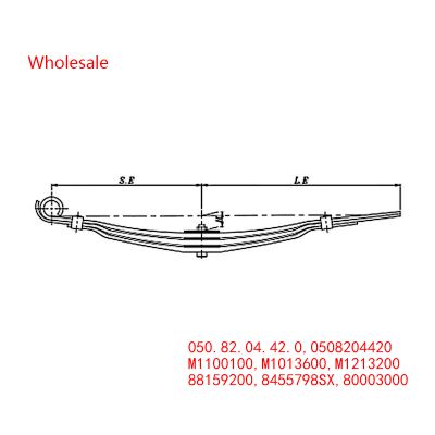 050.82.04.42.0, 0508204420, M1100100, M1013600, M1213200, 88159200, 8455798SX, 80003000 Traily Trailer Parabolic Spring Hand Trolley Wholesale For BPW