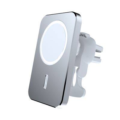 15W magnetic wireless car charger air outlet mobile phone holder wireless charger compatible car holder fast heat dissipation
