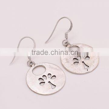 925 SOLID STERLING FINE SILVER OLD & ANTIQUE SILVER EARRINGS