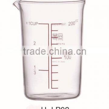 CE/EU/FDA/SGS/LFGB HIGH QUALITY DOUBLE WALL GLASS /DOUBLE WALL MEASURING CUPS WITH HANDLE/DOUBLE WALL GLASS CUP photo-2