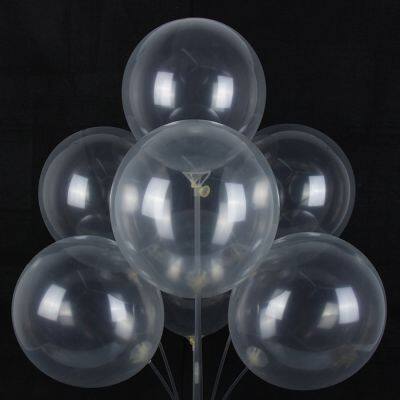 Hot Selling Big 18 36 Inch Happy Birthday Party Globos Helium Biodegradable Latex Round Balloon Transparent Balloon Clear Balloons