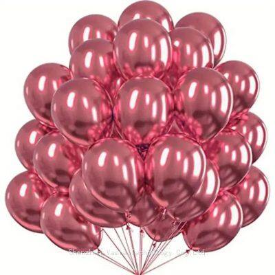 Bulk Order Mixed-Size Metallic Balloons - 5/10/12/18 Inch Latex Balloons, Event Planner Garland Balloons