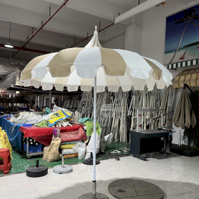 Pagoda Shape Parasol, New Parasol for Garden and Beach, Custom Edge Shape photo-5