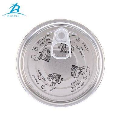 Customization Tinplate EOE Full Open Aperture Lid Easy Open End Lid 202#300#Open End Lid for Dry Food Cans
