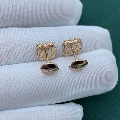 VCA 18k Gold Five-color White Pearl Four-leaf Clover Bracelet photo-4