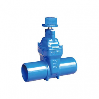 Нездвижной стержневой затвор с упругой седельной посадкой для водоснабжения и канализационных трубопроводов